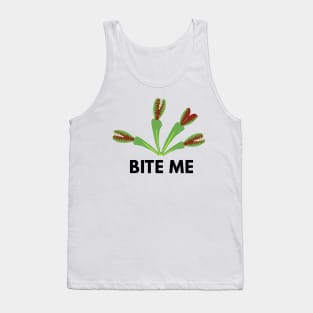 Venus fly trap bite me dionaea muscipula botany plant Tank Top